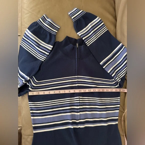 Free People Striped Navy and White Jumpsuit - Picture 13 of 16